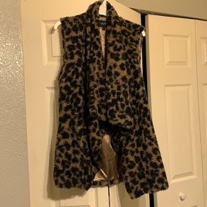 Faux fur vest